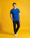 Men's Blue T Shirt-Half Sleeve